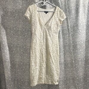Elegant White Lace Dress